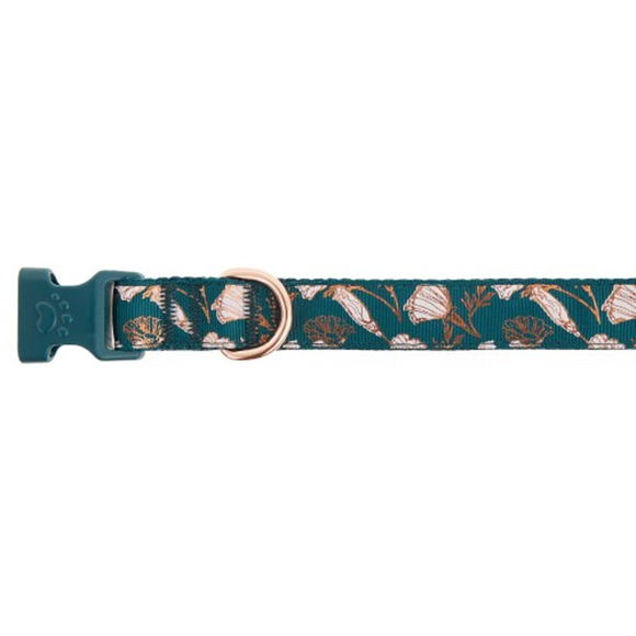 Top Paw Rose‎ Gold Metallic Pink Flower Dog Nylon Dog Collar Medium 14-20 in - Picture 1 of 5